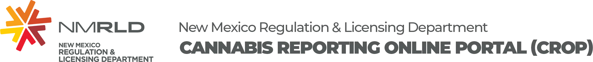 NM RLD - Cannabis Reporting Online Portal (CROP) logo